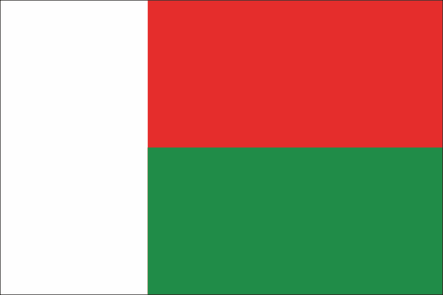Drapeaux De Madagascar, Réunion, Seychelles, Maurice, Mayotte Et