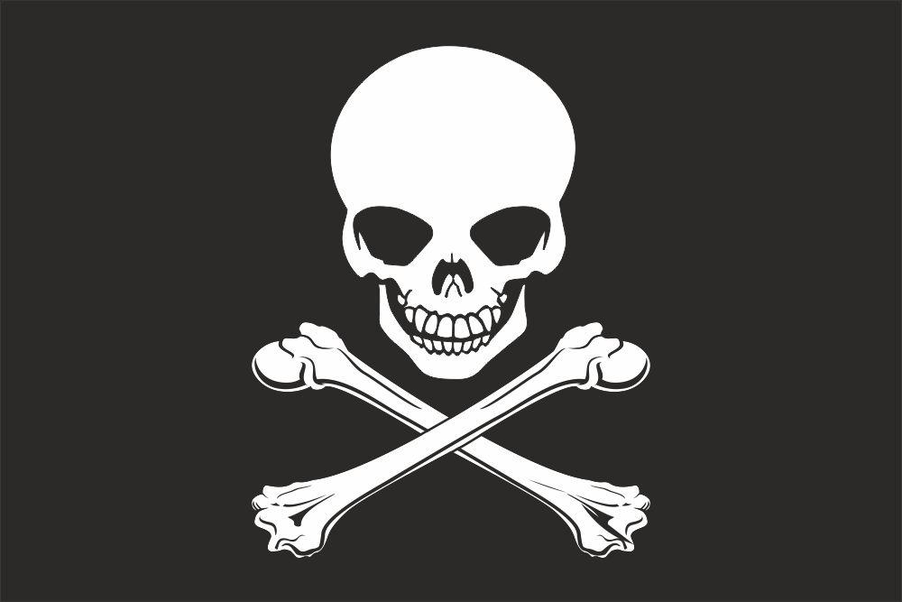 Drapeaux-Flags - Pirate (Skull & bones) variant